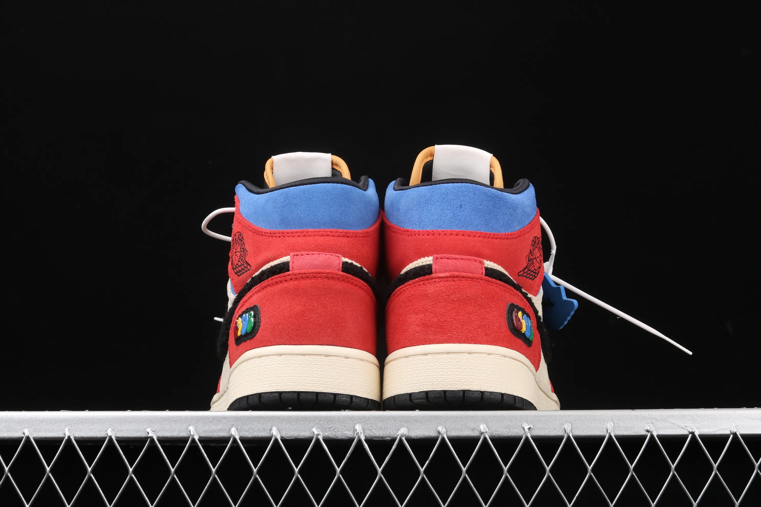 All categories Air Jordan Jordan series basketball shoes Air Jordan 1 Mid Blue The Great x Air Jordan 1 Mid AJ1 Joe 1 mid-top "colorful stitching" basketball shoes CU2805-100